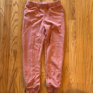 H&M pink polka dot joggers with pockets great condition elastic waist